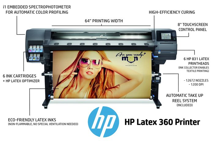HP Latex 360 printer